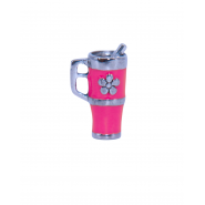 Neon Pink Tumbler - Hand Painted  #6603HPNP